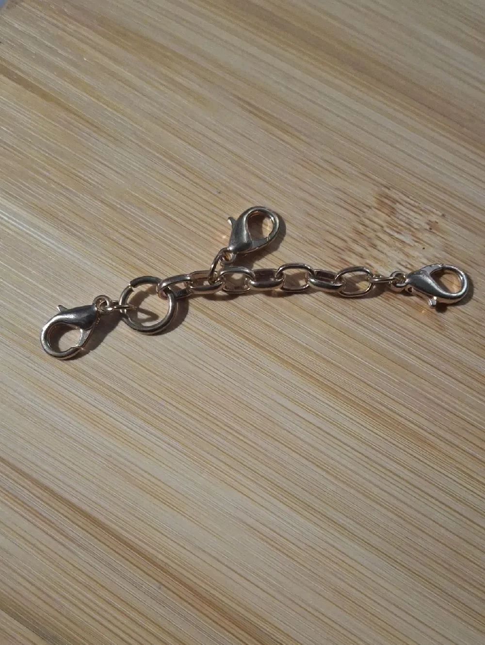 Floating Locket Chain Gold Extenders